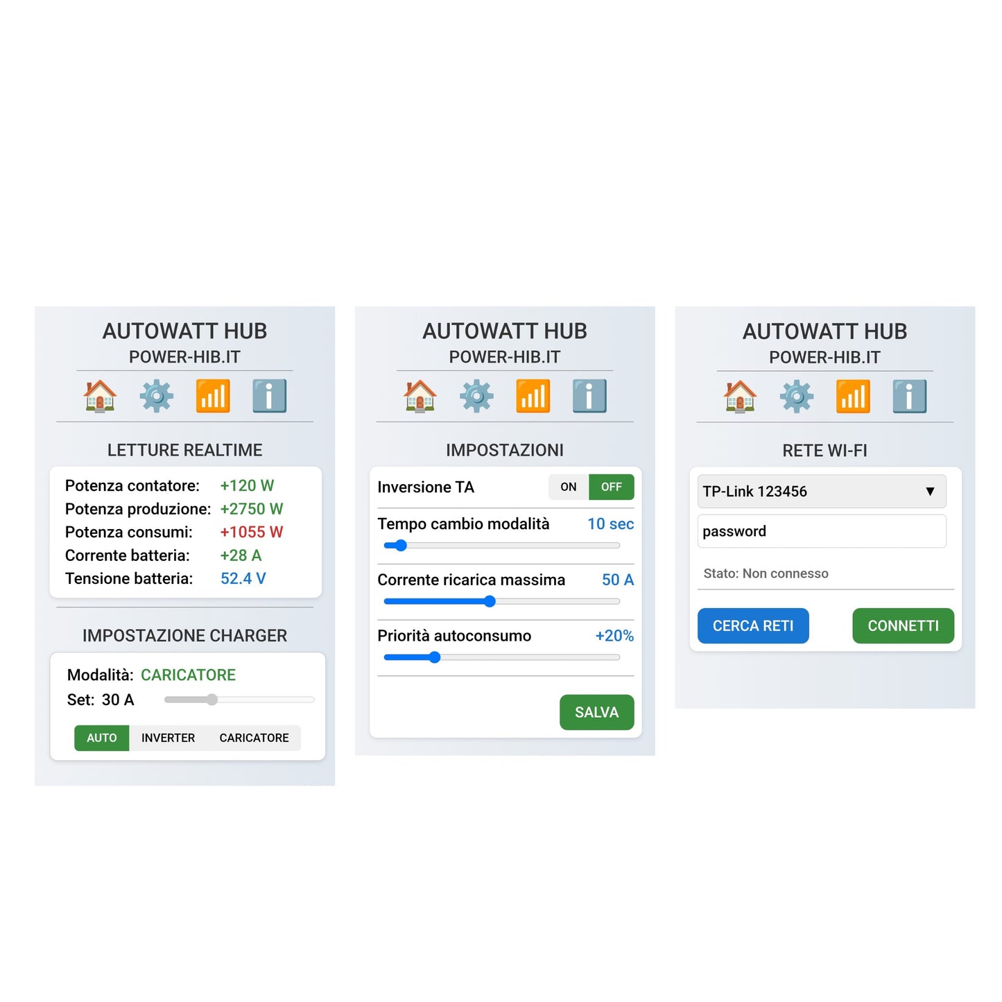 B3- AUTOWATT HUB 2b (GROWATT) centralina per impianto accumulo off-grid da scambio sul posto (AW/HB2b)